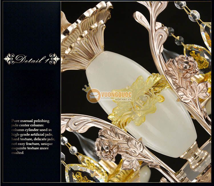 Đèn chùm pha lê nến trang trí nhập khẩu CM226-12